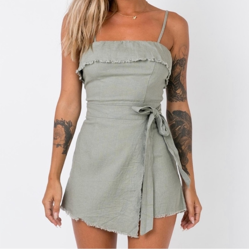 Princess Polly Rally Faux Wrap Romper Playsuit